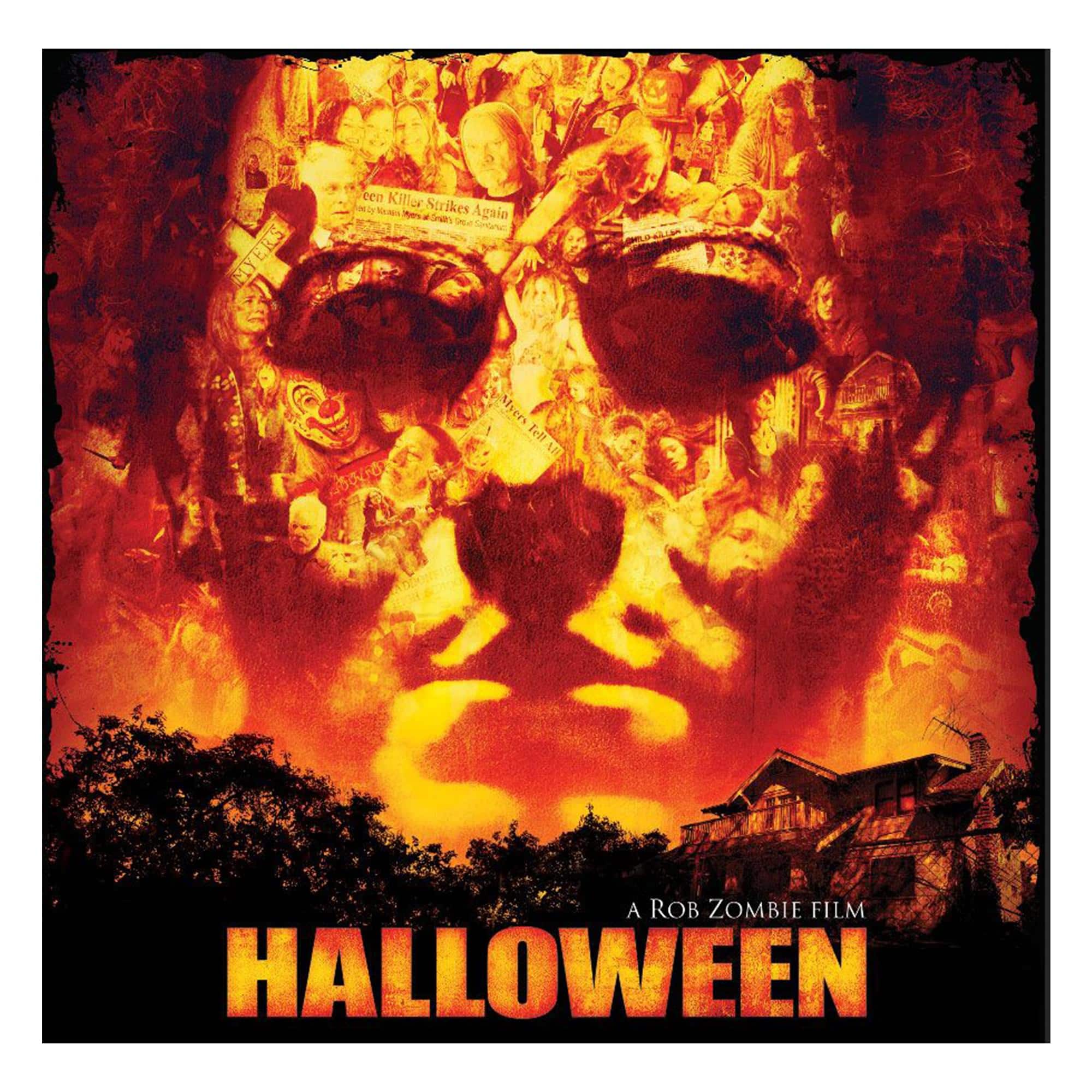 Funworld - Halloween Michael Myers 5 Foot Backdrop - Orange