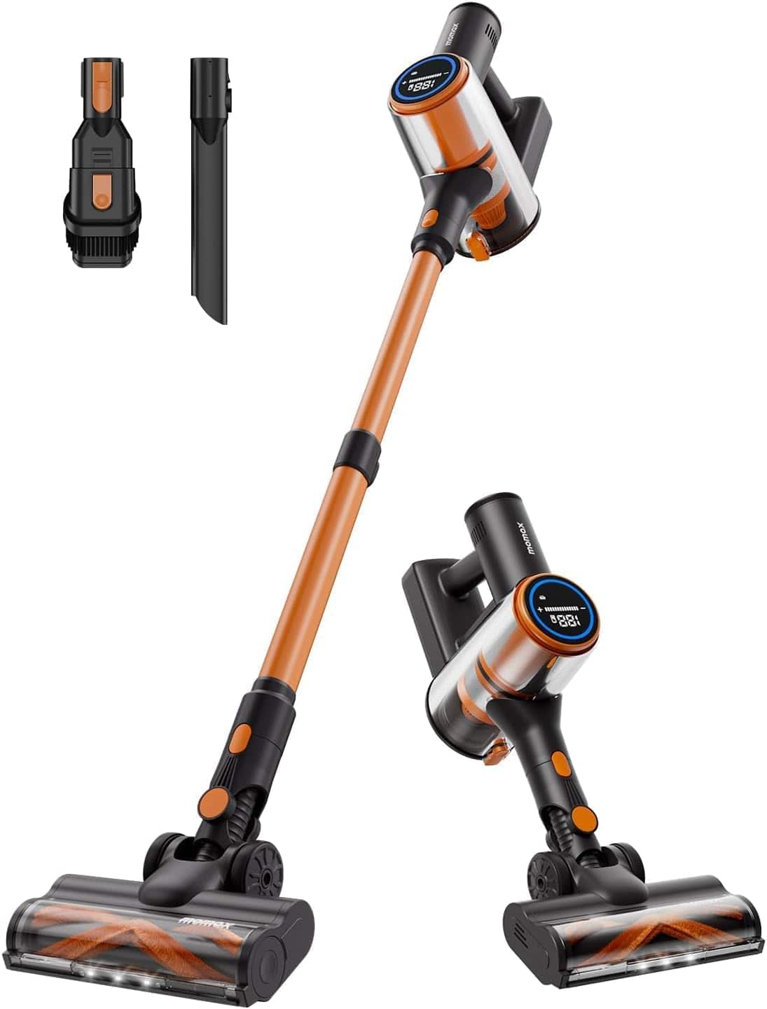 Momax - Vacuum Cleaner for Home – Cordless Stick Vacuum with Powerful Suction, Rechargeable, Lightweight, 45 Mins Runtime