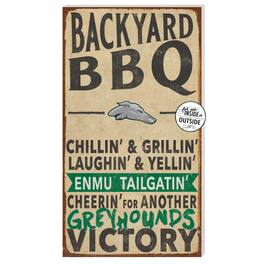 Jardine - Eastern New Mexico Greyhounds 11" x 20" Indoor/Outdoor BBQ Sign - Brown