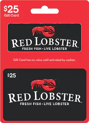Front. Red Lobster - $25 Gift Card.
