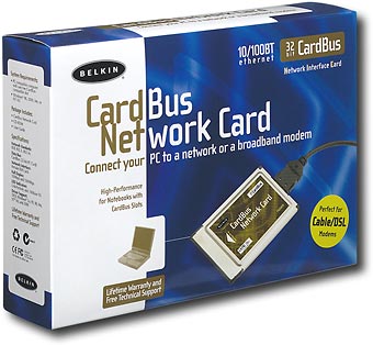 Belkin Belkin Cardbus Network Card F5D5010 32 Bit PC To Network Or Broadband Modem 