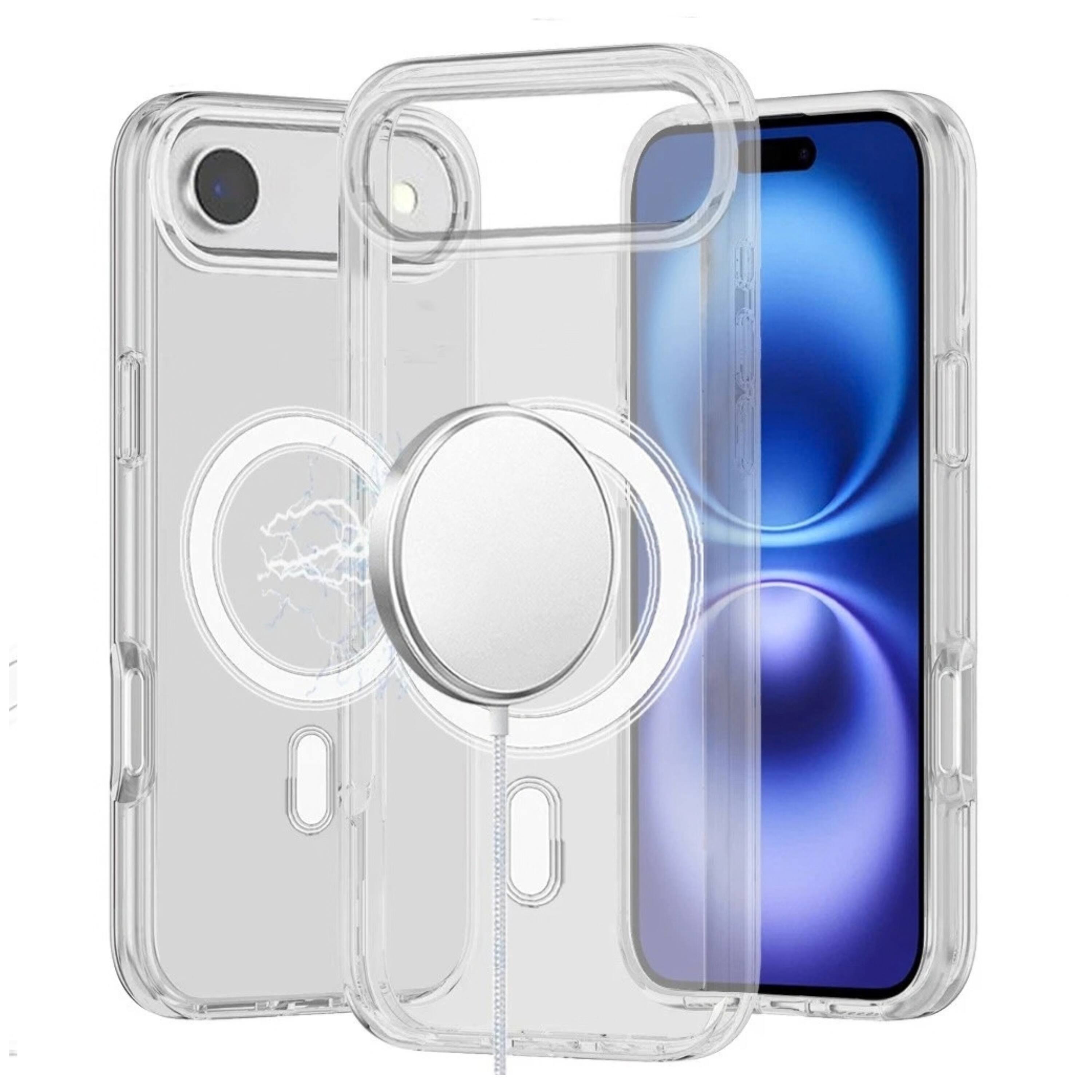 Kitcheniva Thick Translucent Rugged Phone Case With Tempered Glass For ...