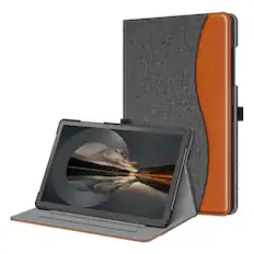 Front. Kitcheniva - Multi-Angle Smart Stand Case For Samsung Galaxy Tab A11+ Plus 11 Inch 2025 Denim Gray - Denim Gray.