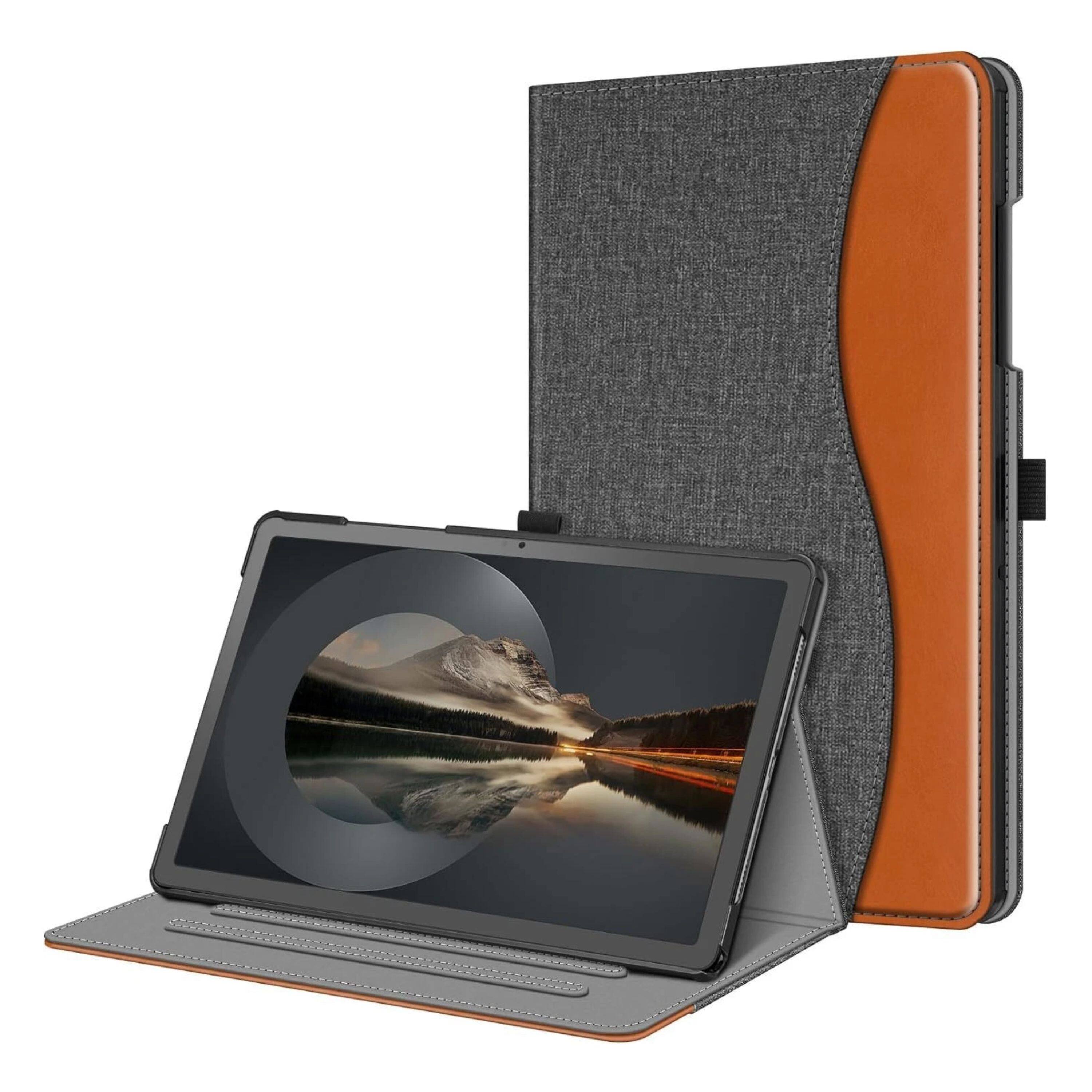 Front. Kitcheniva - Multi-Angle Smart Stand Case For Samsung Galaxy Tab A11+ Plus 11 Inch 2025 Denim Gray - Denim Gray.