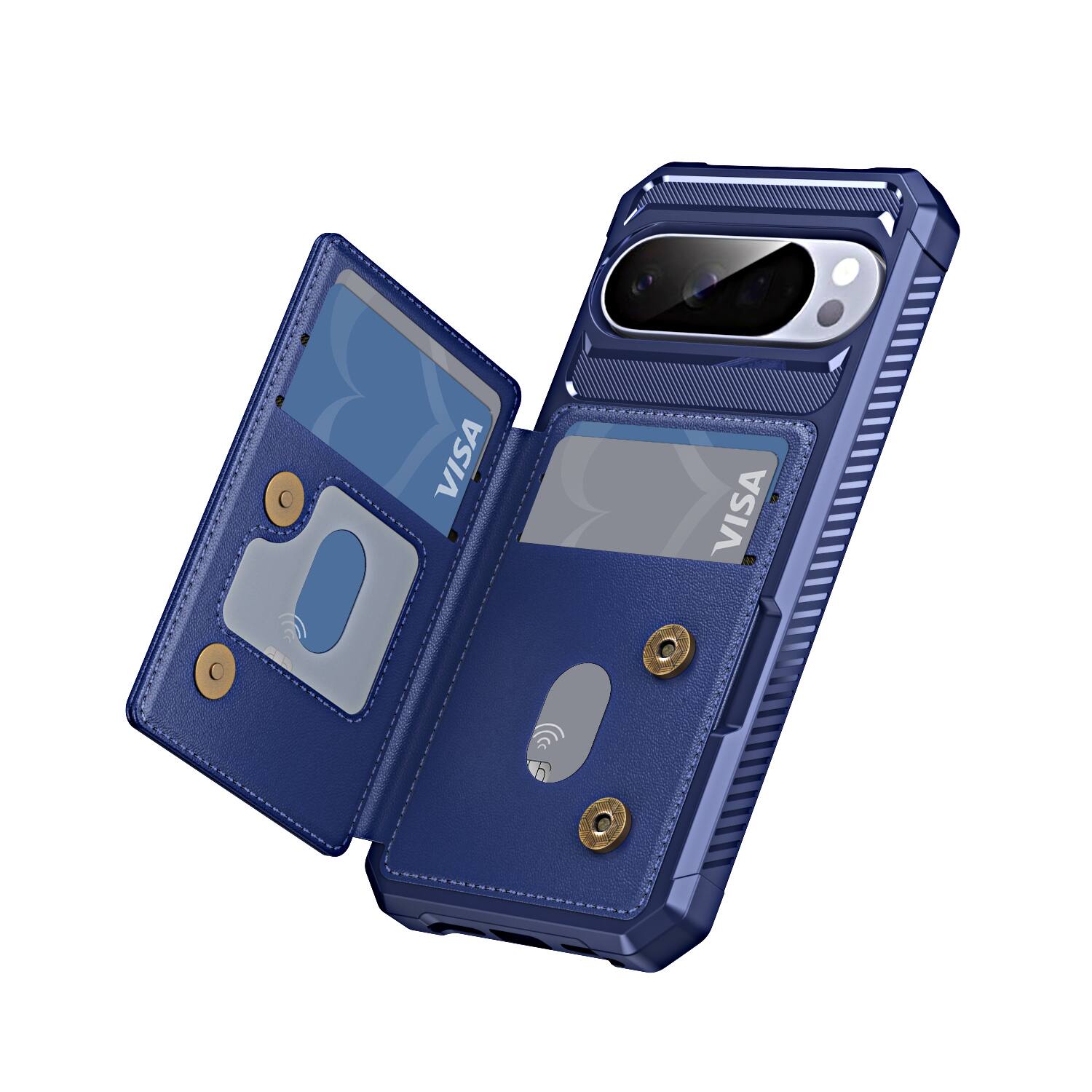 Dteck Shockproof Wallet Phone Case for Google Pixel 11 Pro, PU Leather ...