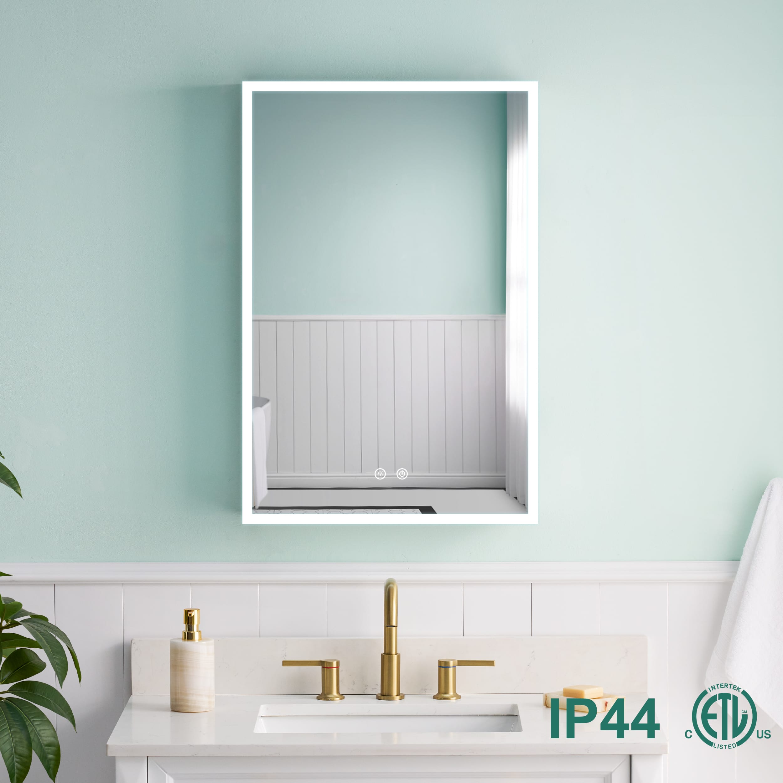 WELLFOR - 20 in. W x 30 in. H Rectangular Aluminum Recessed/Surface Mount Medicine Cabinet with Mirror and Lighted, Left Opening - Silver price history on PriceWatchPro