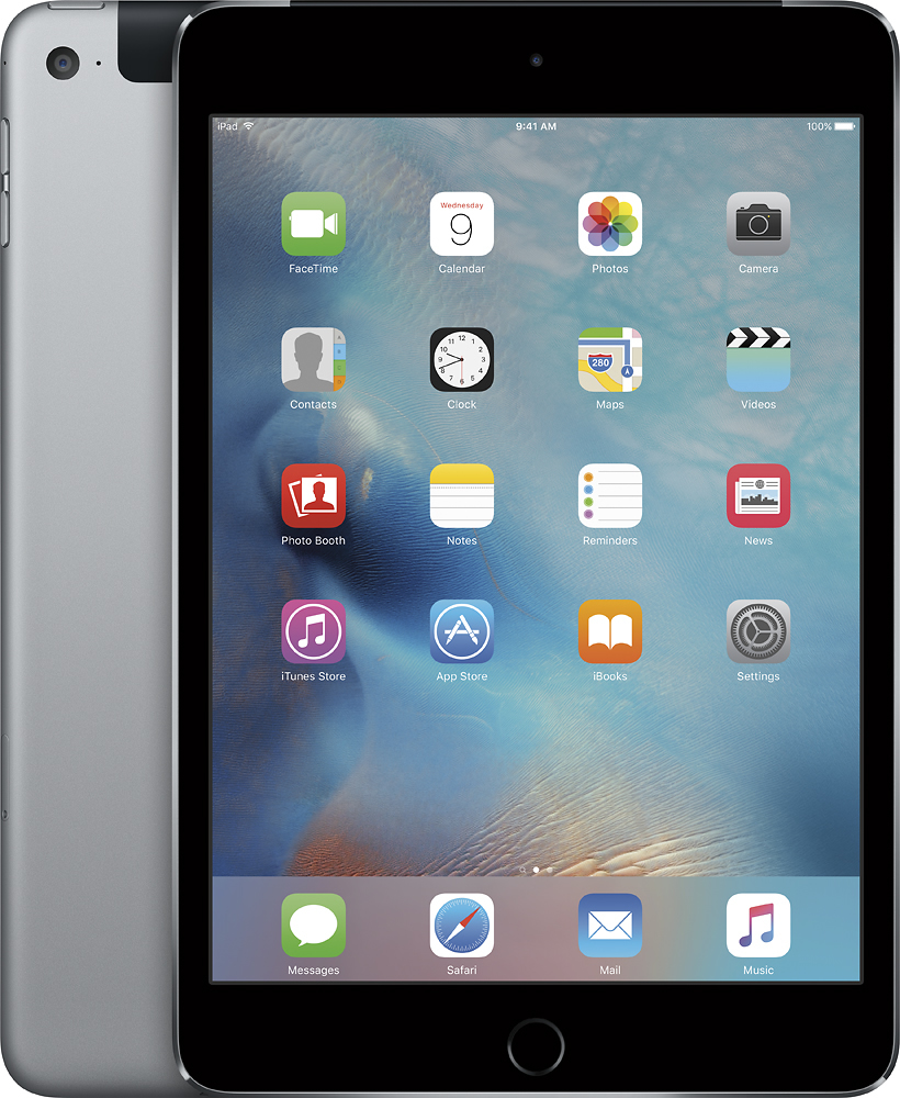 Apple iPad mini 4 Wi-Fi + Cellular 64GB Space Gray MK892LL/A - Best Buy