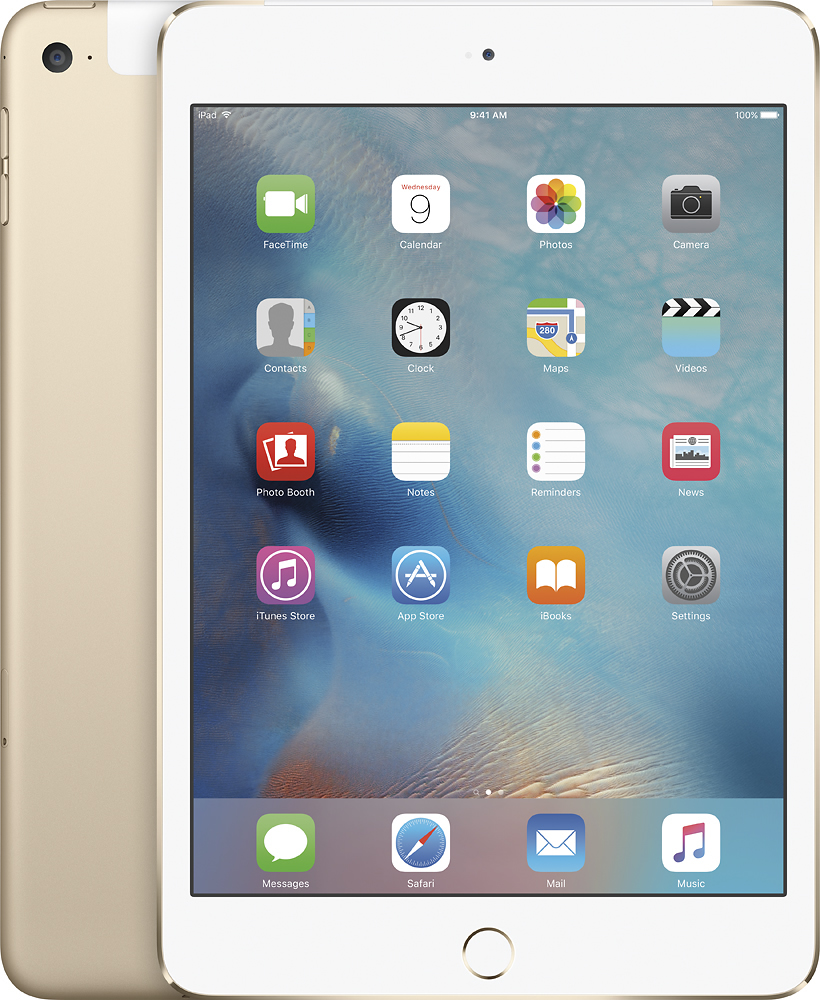 Apple iPad mini 4 Wi-Fi + Cellular 64GB Gold MK8C2LL/A - Best Buy