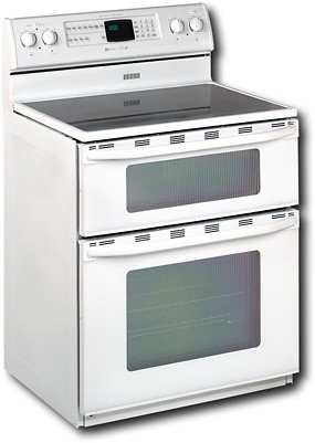 Maytag Mer6772bas 30 Inch Freestanding Double Oven Electric Range W Dual Control Bake Broil Elements Stainless Steel