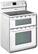 Angle Standard. Maytag - Gemini™ 30" Self-Cleaning Double Oven Electric Range - White (Special Order).