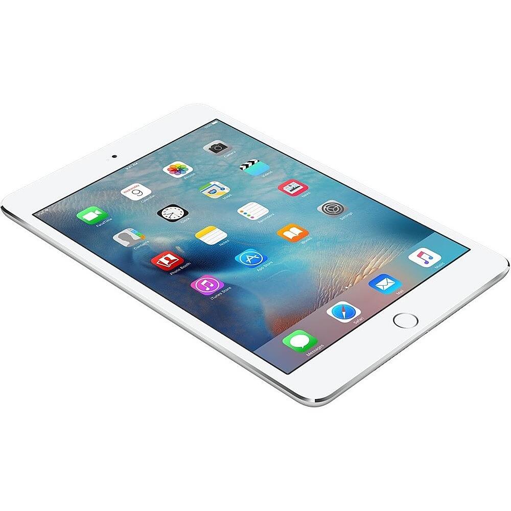 Angle. Apple - iPad mini 4 Wi-Fi 16GB - Silver.