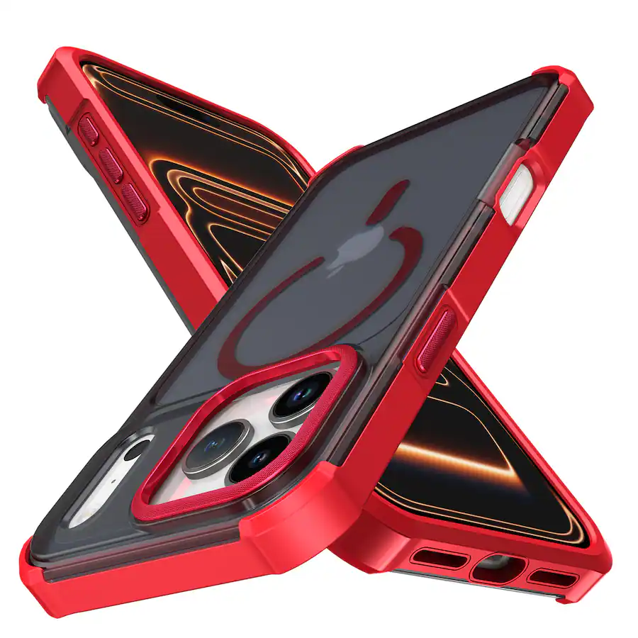 Matte Red Magnets UUCOVER Magnetic Matte Case for Apple iPhone 18 Pro Max, Compatible ...