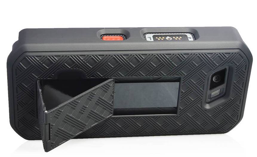 Alt View 5. Nakedcellphone - Case with Stand and Belt Clip Holster for Sonim XP5s (XP5800) - Black.