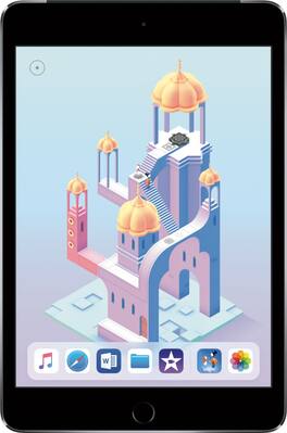 Apple - Geek Squad Certified Refurbished iPad mini 4 Wi-Fi + Cellular 128GB - Space Gray (Unlocked)