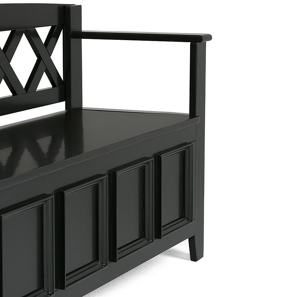 DHP Winthrop Entryway Storage Bench in Black Oak