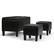 Alt View 11. Simpli Home - Dover Rectangular Faux Leather Storage Ottoman Bench (Set of 3) - Midnight Black.