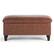 Angle. Simpli Home - Emily Rectangular Polyurethane Faux Leather Bench Ottoman With Inner Storage - Cognac.