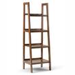 Simpli Home - Sawhorse Ladder Storage Shelf - Medium Saddle Brown - Larger Front