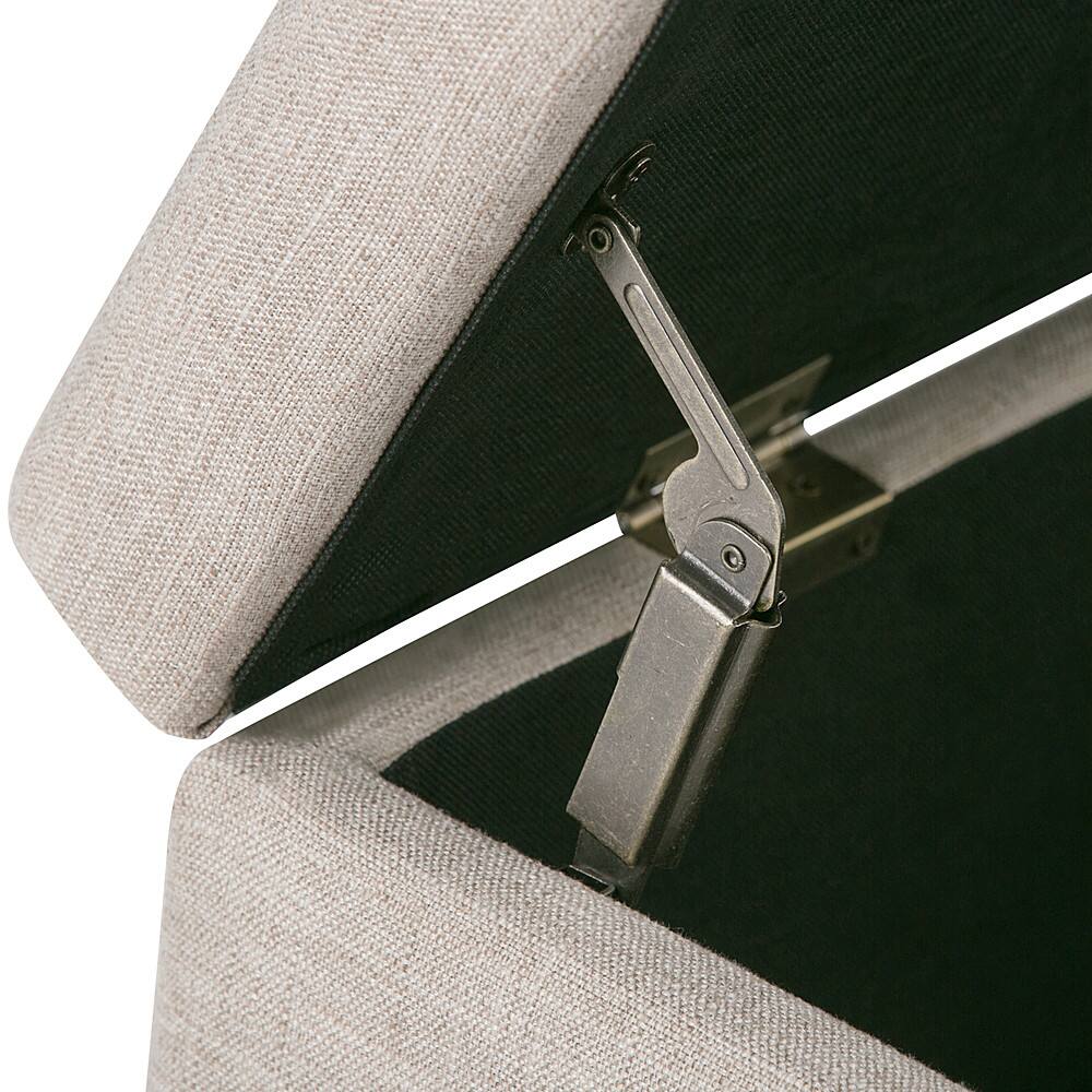 Alt View 13. Simpli Home - Kingsley Rectangular Polyester Bench Ottoman With Inner Storage - Natural.