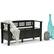 Alt View 11. Simpli Home - Adams Entryway Storage Bench With Backrest - Black.