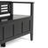 Alt View 14. Simpli Home - Adams Entryway Storage Bench With Backrest - Black.