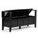 Left. Simpli Home - Adams Entryway Storage Bench With Backrest - Black.
