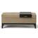Angle. Simpli Home - Oregon Rectangular Fabric Bench Ottoman With Inner Storage - Khaki Beige.