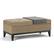 Front. Simpli Home - Oregon Rectangular Fabric Bench Ottoman With Inner Storage - Khaki Beige.
