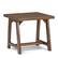 Front. Simpli Home - Sawhorse Square Solid Pine End Table - Medium Saddle-Brown.