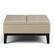 Angle. Simpli Home - Dover Square Polyurethane Faux Leather Bench Ottoman With Inner Storage - Satin Cream.