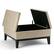 Alt View 11. Simpli Home - Dover Square Polyurethane Faux Leather Bench Ottoman With Inner Storage - Satin Cream.