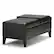 Alt View 13. Simpli Home - Oregon Rectangular Polyurethane Faux Leather Bench Ottoman With Inner Storage - Midnight Black.