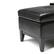 Alt View 16. Simpli Home - Oregon Rectangular Polyurethane Faux Leather Bench Ottoman With Inner Storage - Midnight Black.
