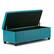 Alt View 11. Simpli Home - Kingsley Rectangular Bonded Leather Bench Ottoman With Inner Storage - Mediterranean Blue.