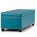 Alt View 12. Simpli Home - Kingsley Rectangular Bonded Leather Bench Ottoman With Inner Storage - Mediterranean Blue.