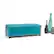 Left. Simpli Home - Kingsley Rectangular Bonded Leather Bench Ottoman With Inner Storage - Mediterranean Blue.