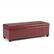 Front. Simpli Home - Kingsley Rectangular Bonded Leather Bench Ottoman With Inner Storage - Radicchio Red.