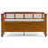 Angle. Simpli Home - Adams Entryway Storage Bench With Backrest - Light Avalon Brown.
