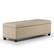 Front. Simpli Home - Kingsley Rectangular Bonded Leather Bench Ottoman With Inner Storage - Satin Cream.