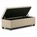 Alt View 11. Simpli Home - Kingsley Rectangular Bonded Leather Bench Ottoman With Inner Storage - Satin Cream.