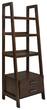 Simpli Home - Sawhorse Ladder Storage Shelf - Medium Saddle Brown - Larger Front