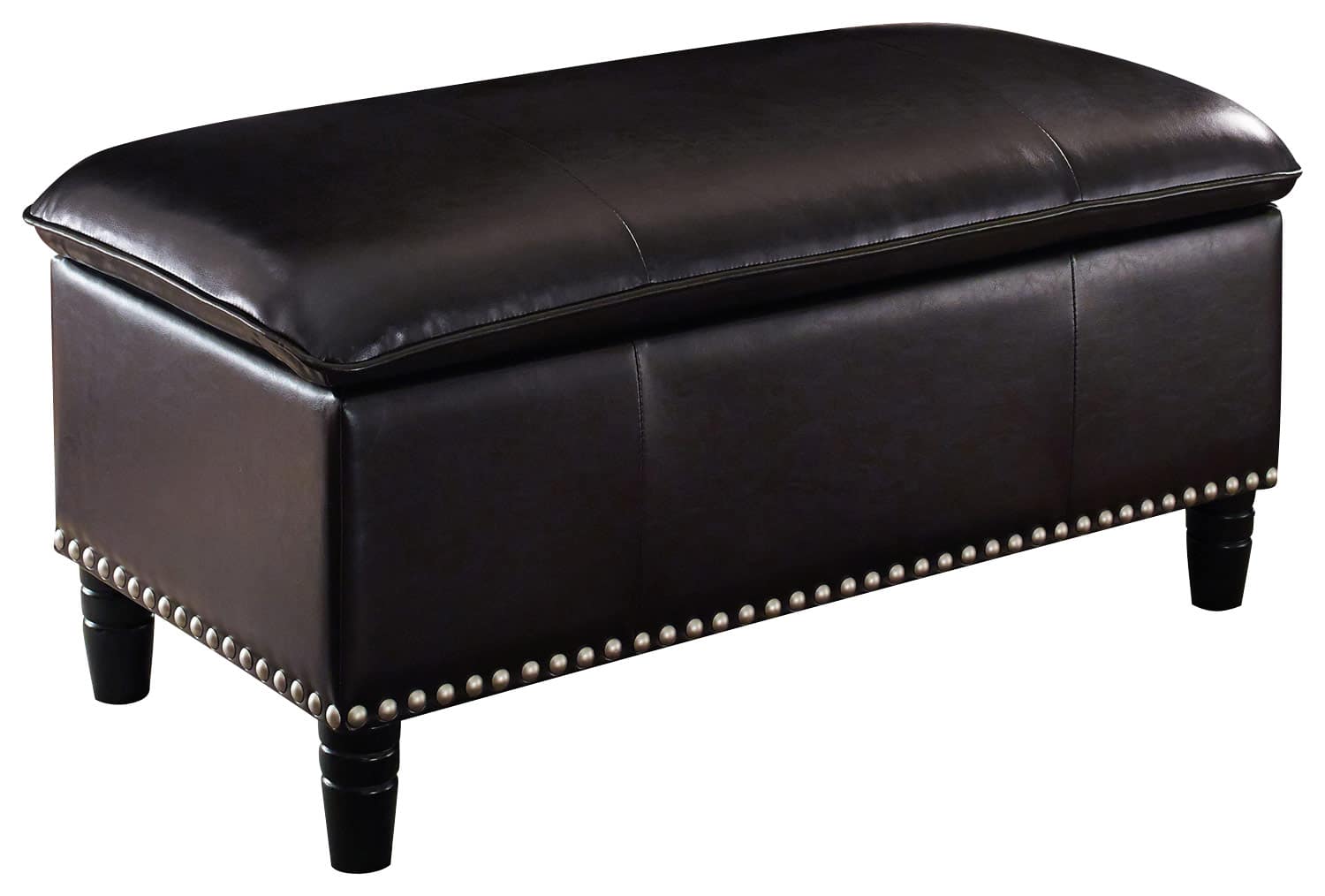 Simpli Home - Emily Storage Ottoman - Tanner's Brown - Larger Front