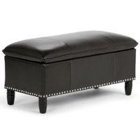 Simpli Home - Emily Storage Ottoman - Tanner's Brown - Front_Zoom