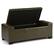 Alt View 12. Simpli Home - Laredo Rectangular Polyurethane Faux Leather Bench Ottoman With Inner Storage - Deep Olive Green.