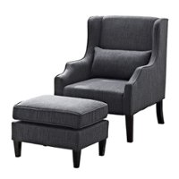 Simpli Home - Ashbury Club Chair - Slate Gray - Front_Zoom