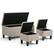 Alt View 11. Simpli Home - Dover Rectangular Polyester Fabric Storage Ottoman Bench (Set of 3) - Natural.
