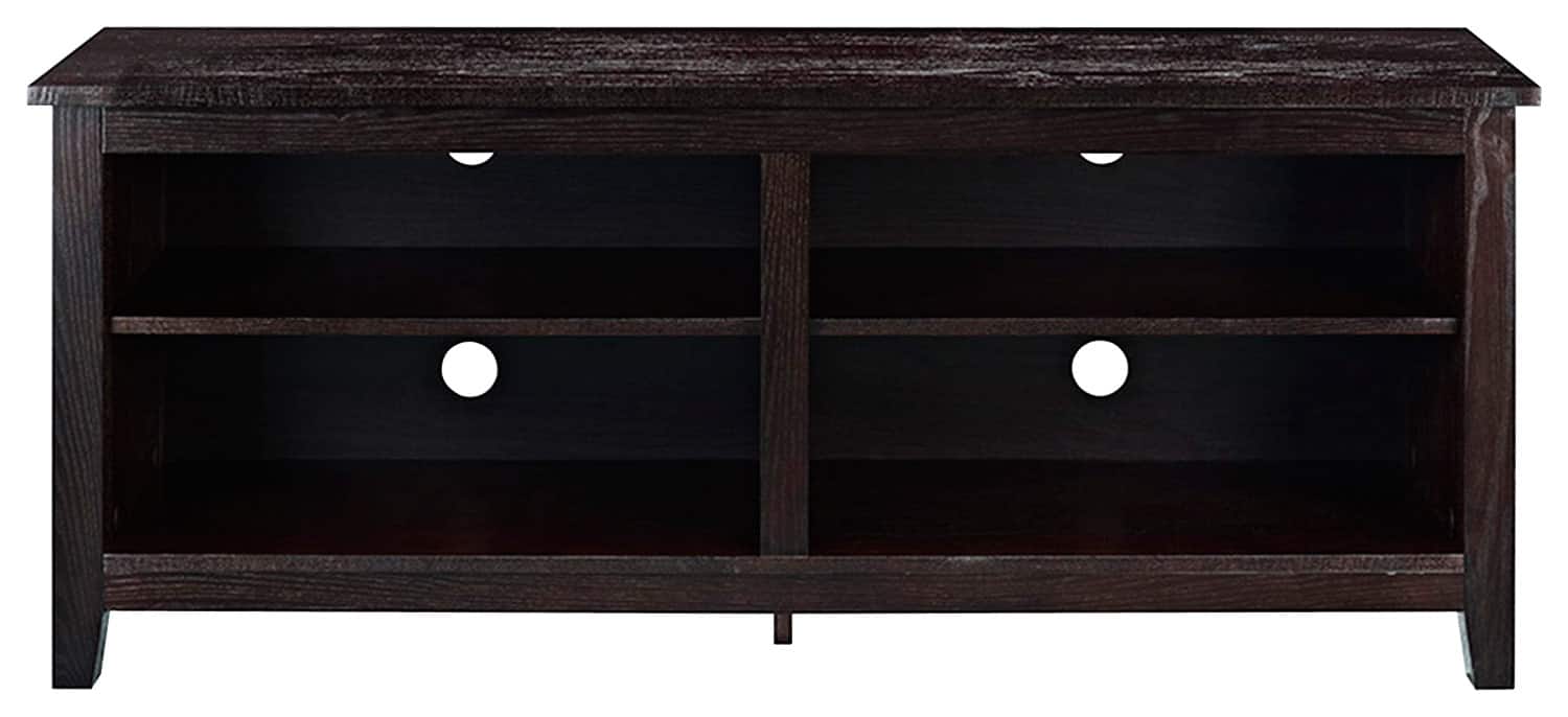 Walker Edison - TV Stand for Most TVs Up to 60" - Espresso - Larger Front