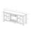 Alt View Zoom 14. Walker Edison - Open Storage Fireplace TV Stand for Most TVs Up to 65" - Driftwood.