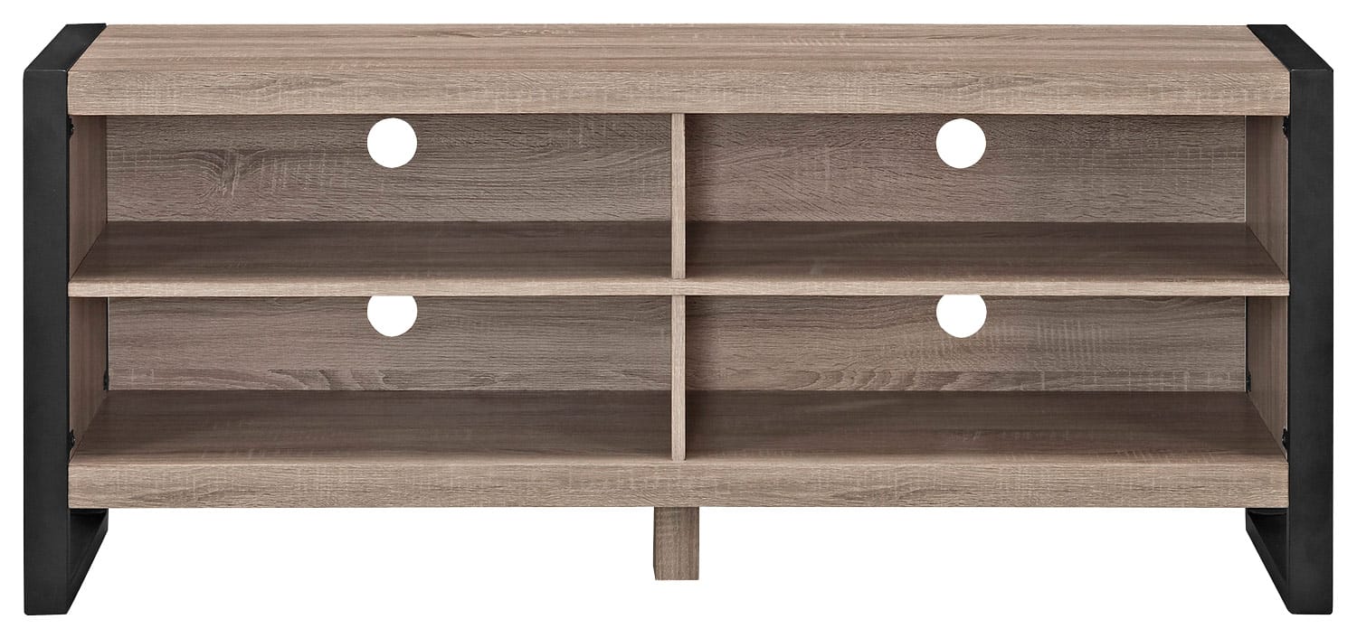 Front. Walker Edison - TV Stand for Most TVs Up to 60" - Gray.