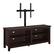 Angle. Walker Edison - 58" TV Stand with Adjustable Removable Mount for Most TVs Up to 60" - Espresso.
